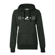 Emoji Women's French Terry Glitter Hoodie Adults Skate Too LLC