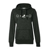 Emoji Women's French Terry Glitter Hoodie - Adults Skate Too LLC