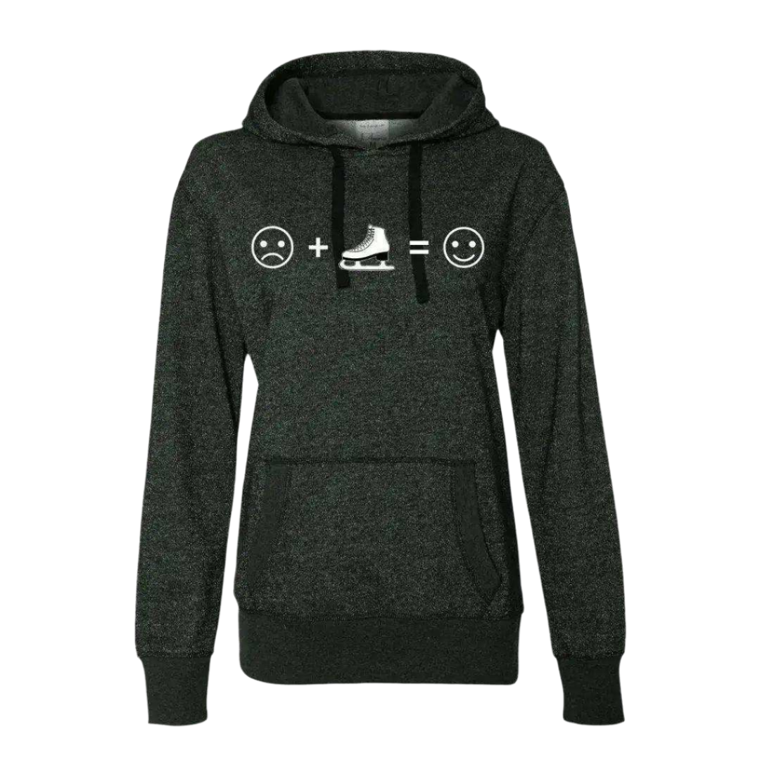 Emoji Glitter Hoodie - Adults Skate Too LLC