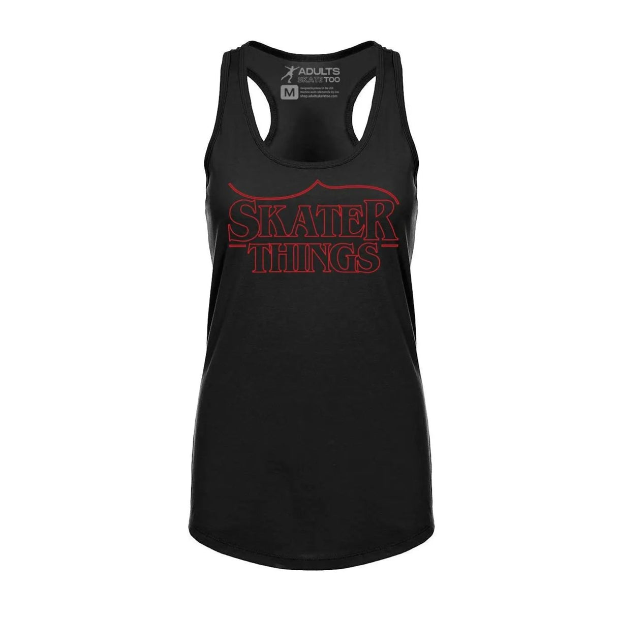 FL OPEN * Skater Things Racerback Tank Adults Skate Too LLC