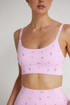 Astoria LUXE BLOSSOM Sports Bra - Cherry - Adults Skate Too LLC