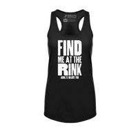 Find Me At The Rink Racerback Tank