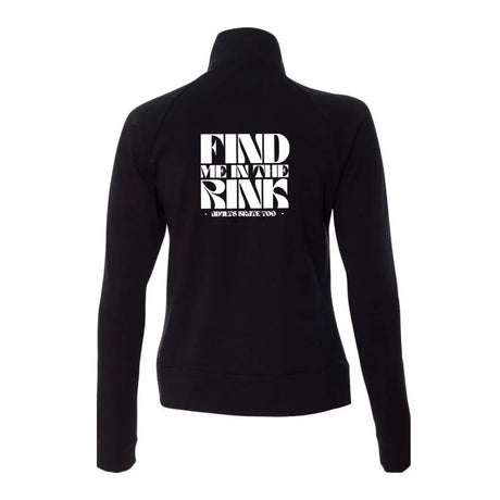 Find Me In The Rink Women's Zip Up Practice Jacket Adults Skate Too LLC