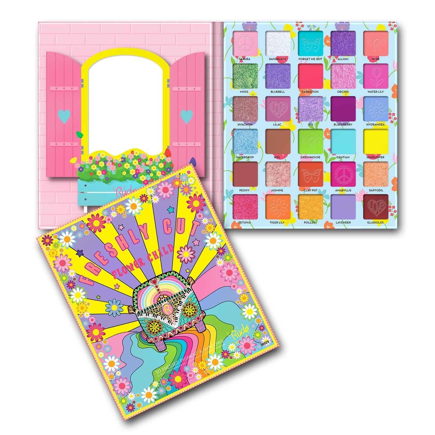 Flower Child 30 Pressed Pigment & Shadows - Freshly Cut