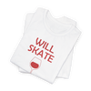 Will Skate For Wine T-Shirt