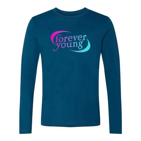 Forever Young Unisex Cotton Long Sleeve Crew Adults Skate Too LLC