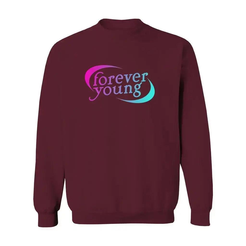 Forever Young Unisex Heavy Blend Crewneck Sweatshirt - Adults Skate Too LLC