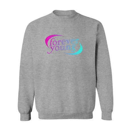 Forever Young Unisex Heavy Blend Crewneck Sweatshirt Adults Skate Too LLC