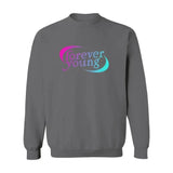 Forever Young Unisex Heavy Blend Crewneck Sweatshirt - Adults Skate Too LLC