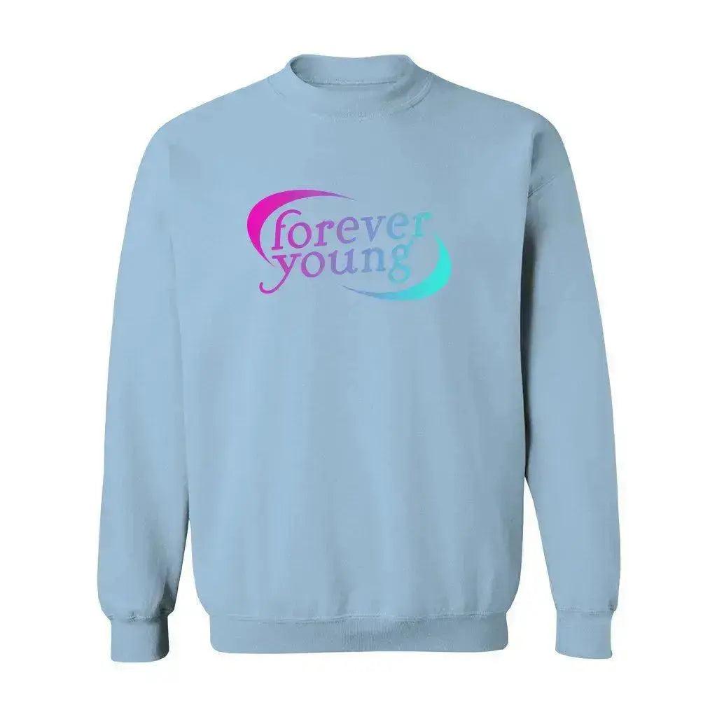 Forever Young Unisex Heavy Blend Crewneck Sweatshirt - Adults Skate Too LLC