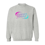 Forever Young Unisex Heavy Blend Crewneck Sweatshirt - Adults Skate Too LLC