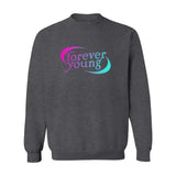 Forever Young Unisex Heavy Blend Crewneck Sweatshirt - Adults Skate Too LLC