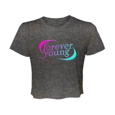 Forever Young Women’s Flowy Cropped Tee Adults Skate Too LLC