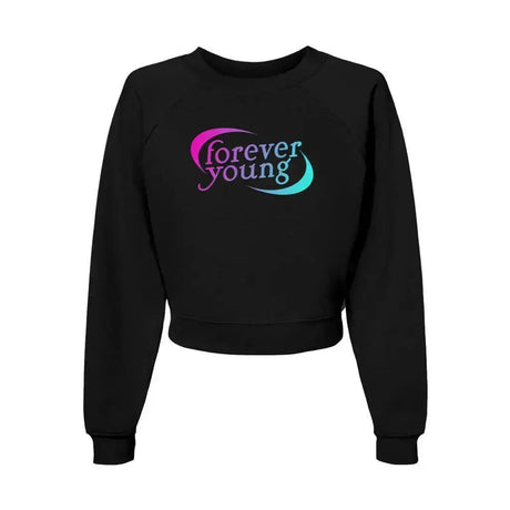 Forever Young Women's Raglan Pullover Fleece Adults Skate Too LLC