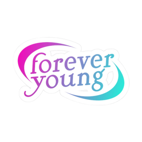 Forever Young Vinyl Stickers - Adults Skate Too LLC
