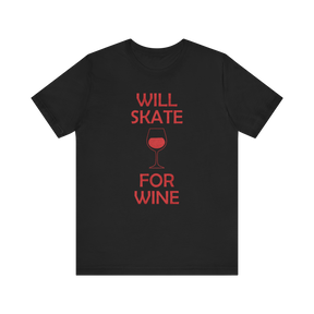 Will Skate For Wine Plastisol Heat Transfer