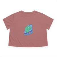 Skating Sloth Flowy Crop