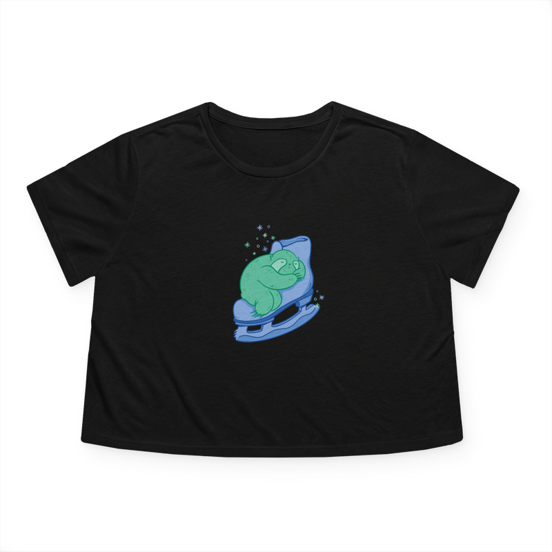 Skating Sloth Flowy Crop