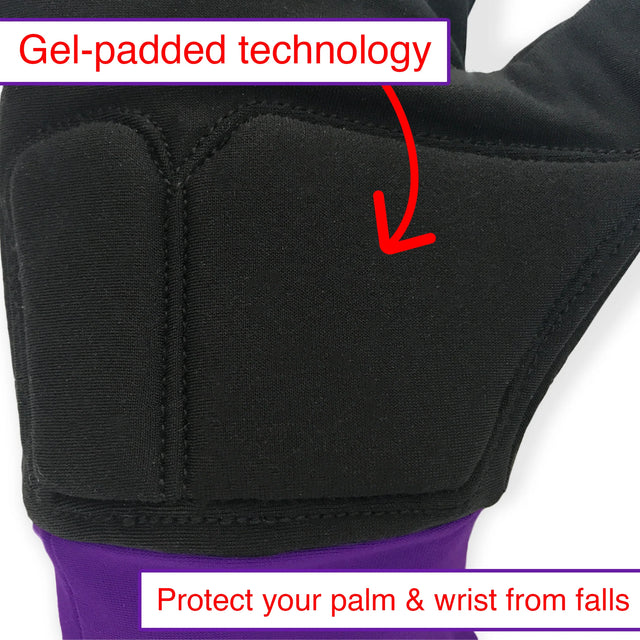 ColorFlow Gloves with Protective Padding & Fleece Lining