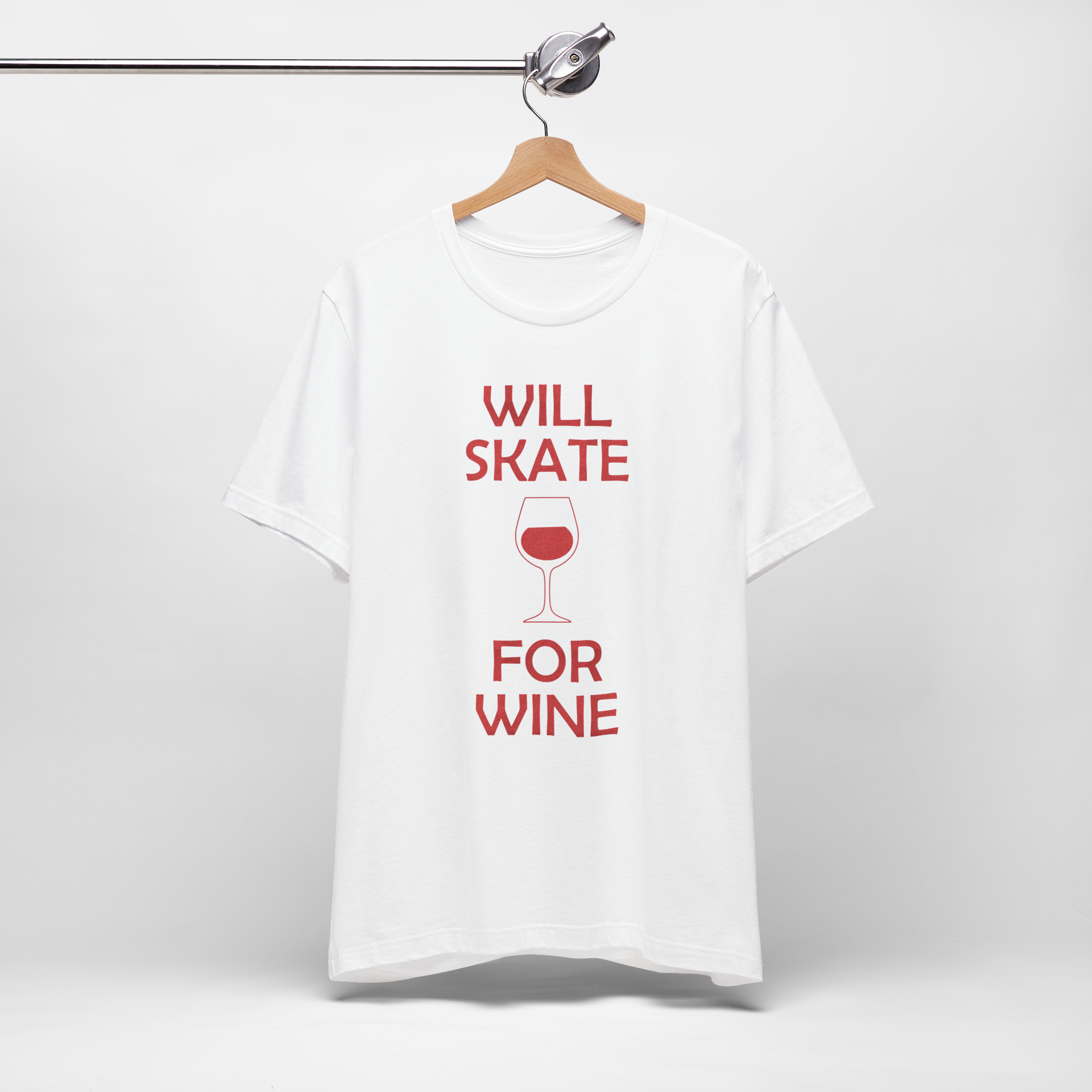 Will Skate For Wine T-Shirt