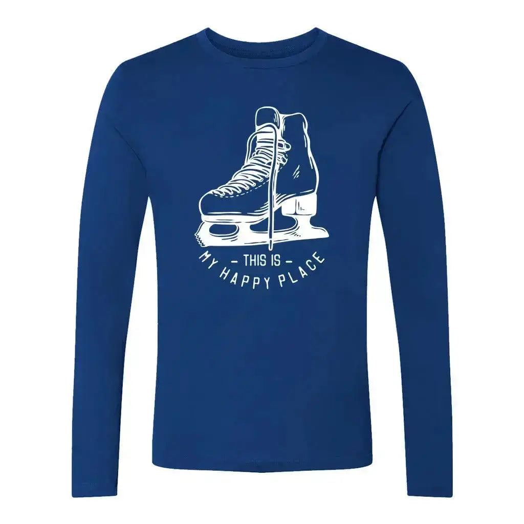 Happy Place Unisex Long Sleeve Adults Skate Too LLC