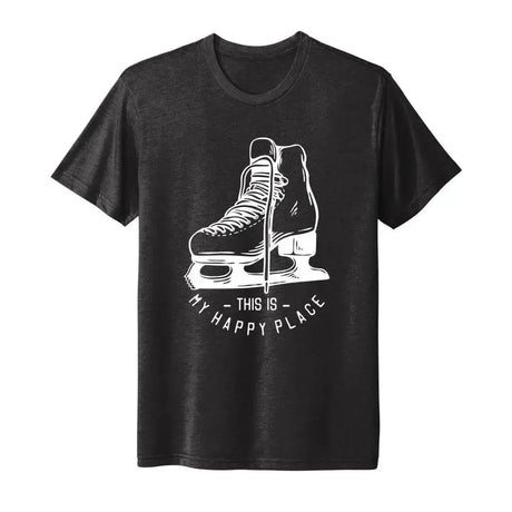 Happy Place Unisex Tee Adults Skate Too LLC