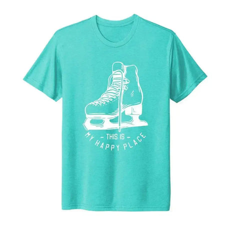 Happy Place Unisex Tee Adults Skate Too LLC