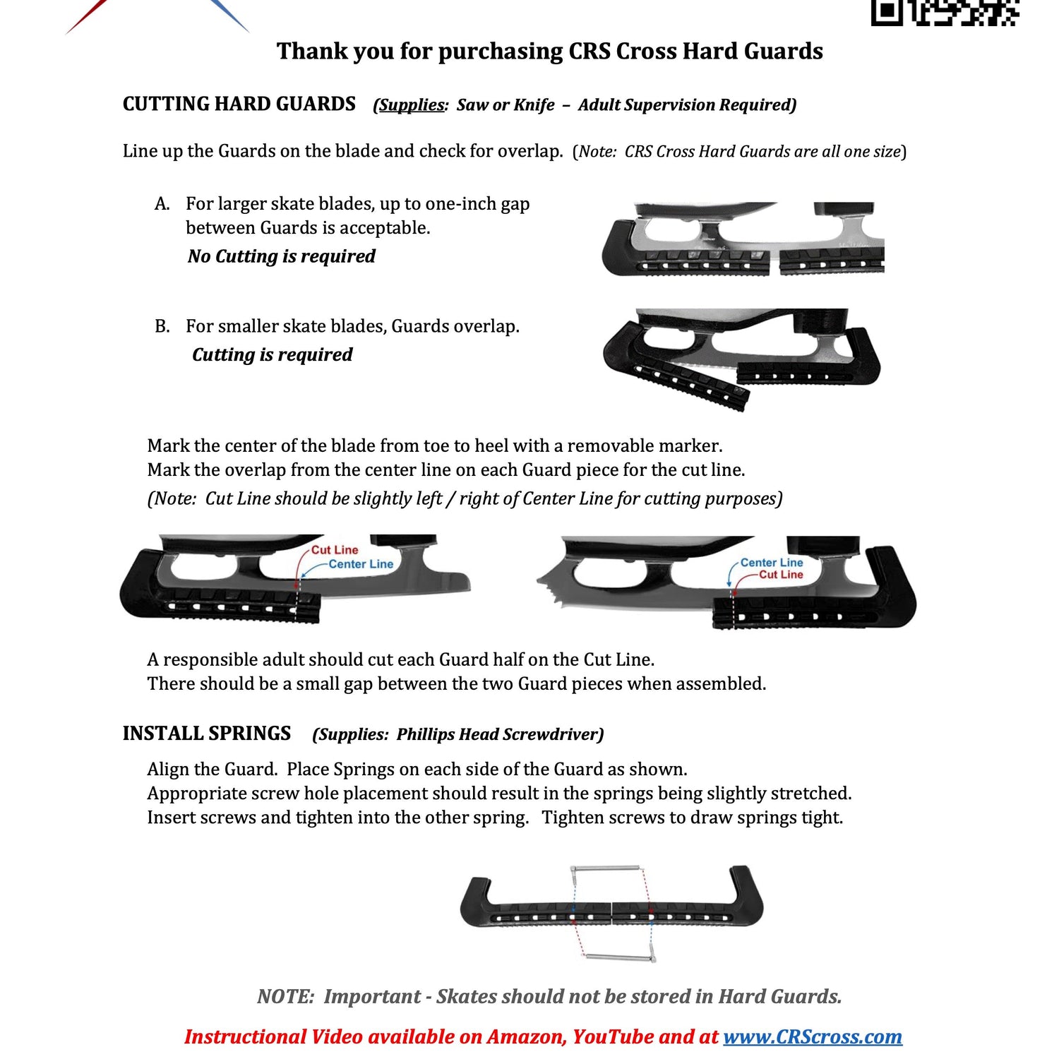 CRS Cross Skate Guards, Soakers & Towel Gift Set