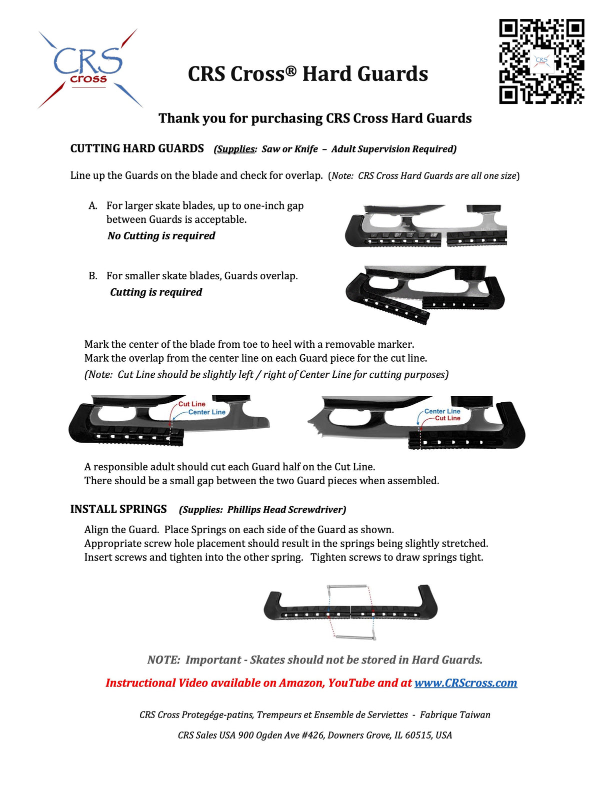 CRS Cross Skate Guards, Soakers & Towel Gift Set