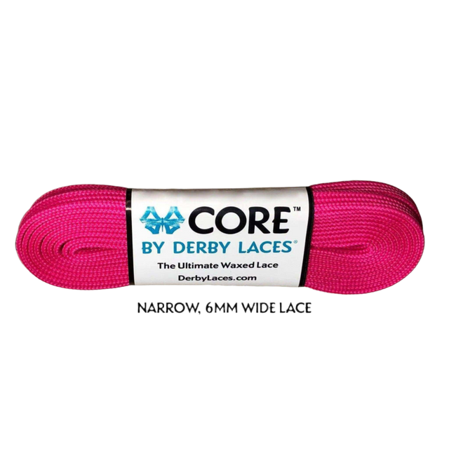 Derby Laces Magenta CORE Laces - 84 inch & 108 inch