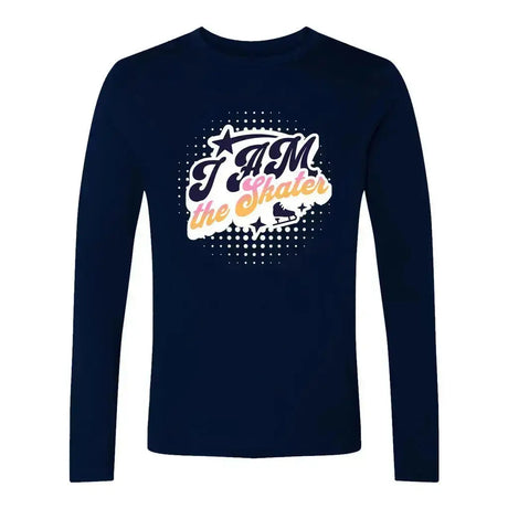 I AM the Skater 3.0 Unisex Cotton Long Sleeve Crew Adults Skate Too LLC