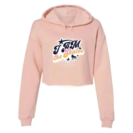 I AM the Skater 3.0 Women's Cropped Fleece Hoodie Adults Skate Too LLC
