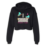 I Skate, Therefore I Fall Women’s Lightweight Hooded Crop Adults Skate Too LLC
