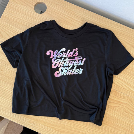 Starlight Dreams Worlds Okayest Skater Crop - M - OneofOne