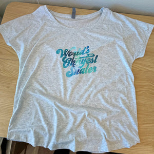 Aqua Nebula Worlds Okayest Skater Dolman - M - OneofOne