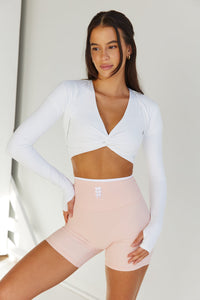 Astoria LIVE LUXE Shrug - White - Adults Skate Too LLC