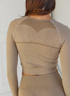 Astoria CONTOUR Seamless Long Sleeve - Mocha - Adults Skate Too LLC