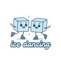 Ice Dancing Duo Vinyl Sticker