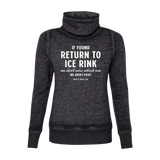 If Found Cowl Neck Sweatshirt - Adults Skate Too LLC