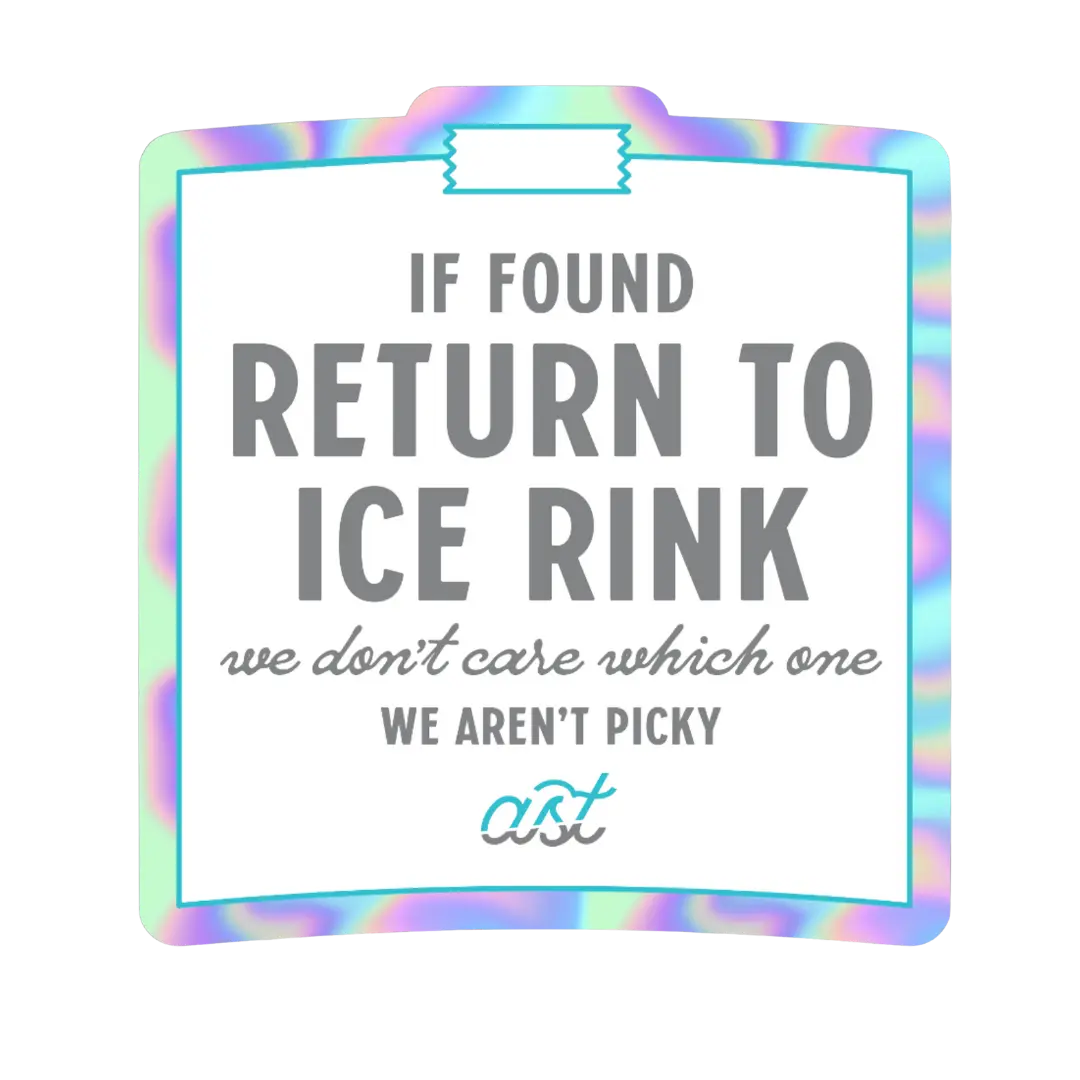 If Found Sticker Adults Skate Too LLC