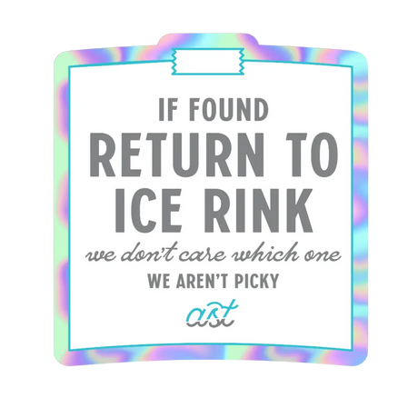 If Found Sticker Adults Skate Too LLC
