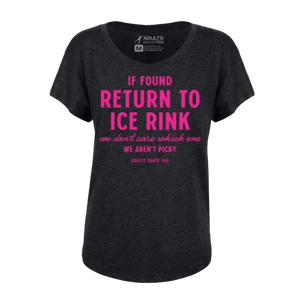 If Found Dolman Tee - Adults Skate Too LLC