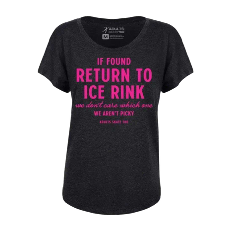 If Found Dolman Tee - Adults Skate Too LLC