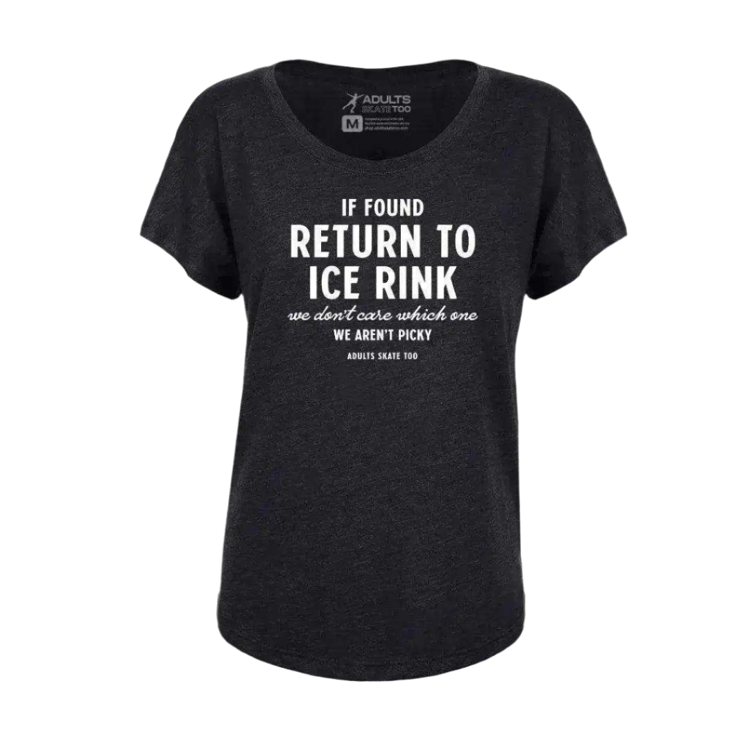 If Found Dolman Tee - Adults Skate Too LLC