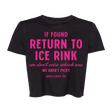 If Found Flowy Crop - Adults Skate Too LLC