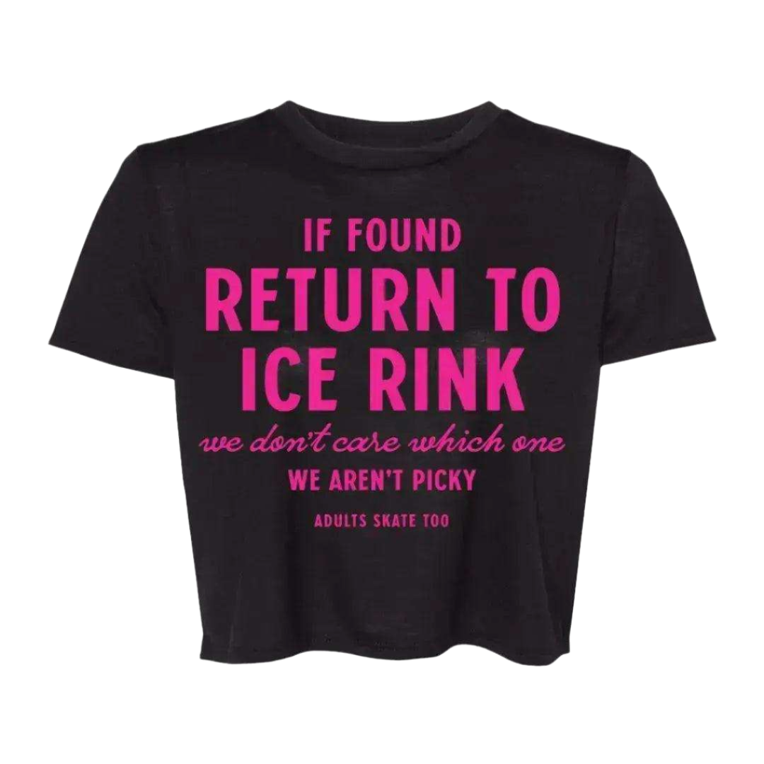 If Found Flowy Crop - Adults Skate Too LLC