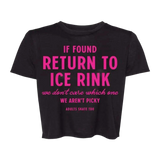 If Found Flowy Crop - Adults Skate Too LLC