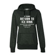 If Found Women's French Terry Glitter Hoodie Adults Skate Too LLC