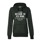 If Found Women's French Terry Glitter Hoodie - Adults Skate Too LLC