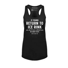 If Found Return to Ice Rink Racerback Tank